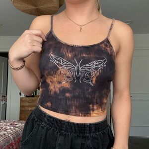 Tie Dye Rhinestoned Cami